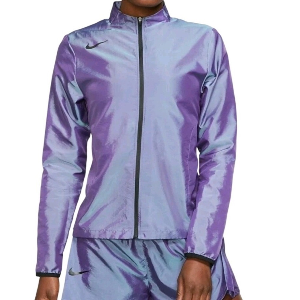 Nike Future Air Running Jacket BV3845-556 Purple Irredescent  xs‎ jog athletic